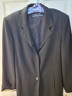 Vintage Garfield and Marks black pinstripe blazer size 14